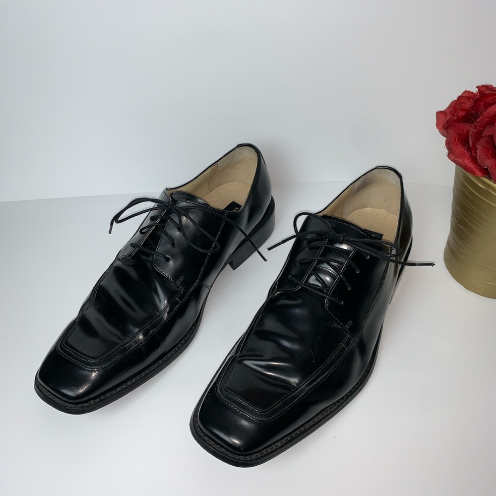 🛍 Kenneth Cole New York Men’s Black Leather Shoes - Picture 2 of 8